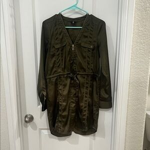 GUESS Olive Green Women's Mini Dress